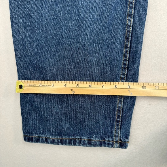 Levis 550 Straight Leg Jeans Mens Size 42X32 Medium Wash High Rise - Picture 13 of 15